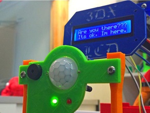 3dx de movimento pir, sensor alarme aprendizagem 3d alfabetização estação arduino o uno lcd projeto open source em sala aula pir 3d print model - Mito3D