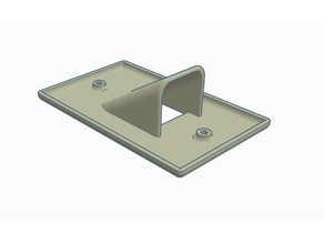 cable pass through wall plate electronics 3d print model - Mito3D