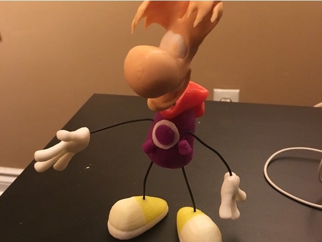 rayman-dual-Farb-Drucker Modelle rayman 3D print model - Mito3D