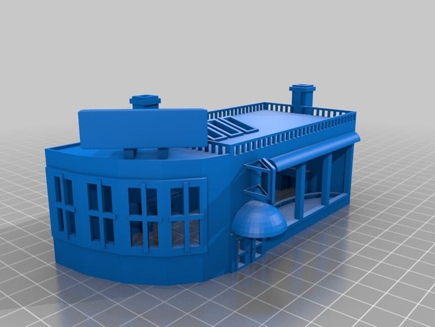 victorian storefront buildings & structures building model railroad new york shop store 3D print model - Mito3D