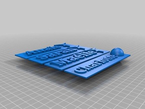 genevi ve handfield - 4 placche La stampa 3d 3d print model - Mito3D