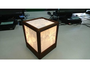 ışıklı 3d baskı hediye lamba 3d print model - Mito3D