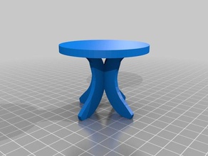 bannana tabella mobilia di modello 1 12 scala bambola mobili 3d print model - Mito3D