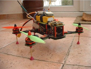 barbacoa pincho el tren de aterrizaje altura ajustable r c vehículos drone la pierna quadcopter zmr250 3d print model - Mito3D