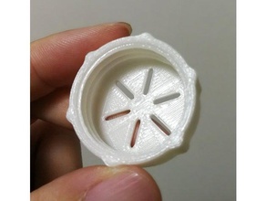 garrafa pet, tampa ventilada recipientes cap gel de sílica recipiente 3d print model - Mito3D