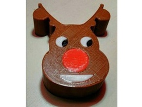 reindeer face ornament decor christmas decorations gift decoration 3d print model - Mito3D