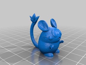 dedenne le creature pokeball pokemon figure andare giocattolo 3d print model - Mito3D