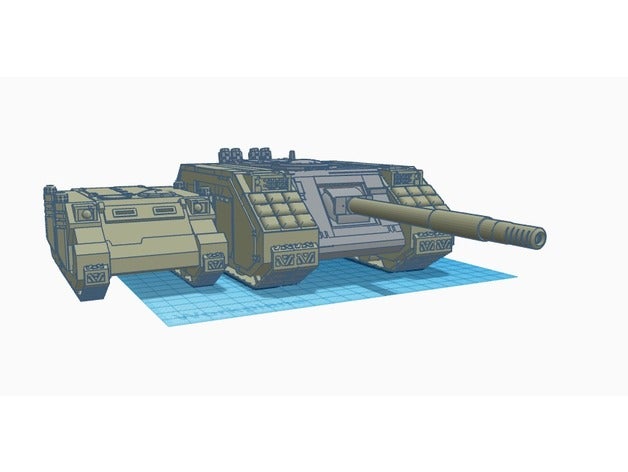 seigefiend warhammer 40k tanque de asedio modelos martillo la guerra wargaming warhammer40k 40000 wh40k los tanques zerber 3D print model - Mito3D