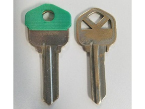 a etiqueta da chave de cobertura organização tampa fob keycover tampo cobre key sleave rótulo rótulos 3d print model - Mito3D