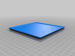 my customized wally - wall plate 2 gang blank jumbo household 3d print model - Mito3D