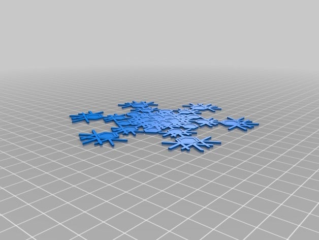 my customized snowflake machine 03 interactive art 3D print model - Mito3D