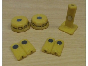 mtg modulare magnetico contatore giocattolo & accessori di gioco il la magia raccolta 3d print model - Mito3D