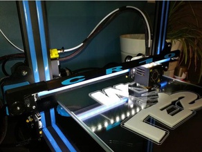 bandeau led sur pivot verser cr-10 L'imprimante 3d de pièces 3d print model - Mito3D