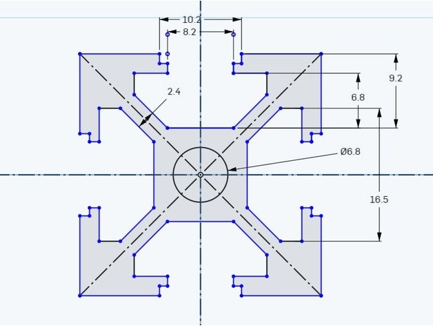 t-slot profilo 30x30 Stampante 3d parti 3D print model - Mito3D