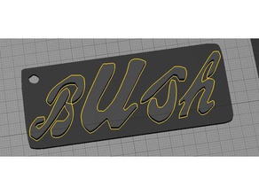 bush band - Anahtarlık alternatif hayal kırıklığı gavin rossdale gliserin küçük şeyler makine kafa jiletten bavul Kaya on altı taş 3d print model - Mito3D