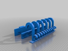 tie belt door hangers organization hanger 3d print model - Mito3D