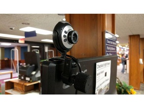 rear-facing camera bracket tecknet c016 webcam mod monitor mount 3d print model - Mito3D