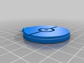pokeball Halskette Schlüsselanhänger Halsketten-Anhänger pokemon gehen 3d print model - Mito3D