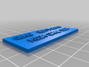 alta gage h signos y logotipos personalizado 3d print model - Mito3D