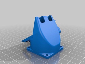 fan duct - dual extruder 40mm 3d printer accessories 3d print model - Mito3D
