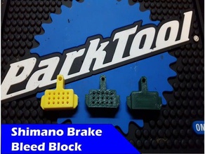 shimano brake bleed block sport & outdoors bicycle bike brakes hydraulic mountain tool 3d print model - Mito3D
