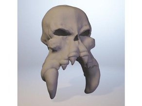 cráneo-cosa las esculturas grayskull hemán escultura el cráneo 3d print model - Mito3D