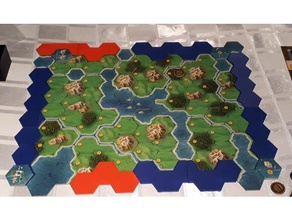 clans caledonia 2 player board shims games 3d print model - Mito3D