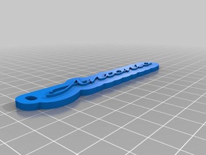 ag keychain keychains customized 3d print model - Mito3D