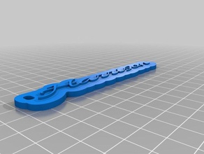 harrison bleu de porte-clés personnalisé 3d print model - Mito3D