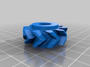 my customized parametric gear customizer bevel teeth many options parts 3d print model - Mito3D