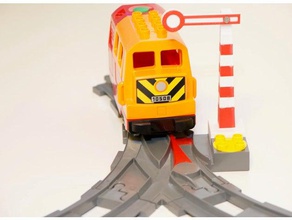 lego duplo sinal de trem brinquedo & acessórios para jogos 3d print model - Mito3D