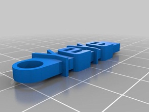 yeye llavero organización personalizado 3d print model - Mito3D
