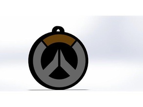 overwatch portachiavi logo i keychain il 3d print model - Mito3D