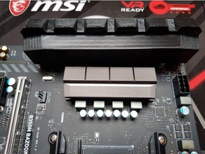 msi b350m bazooka o couverture ordinateur io shield de la carte mère 3d print model - Mito3D