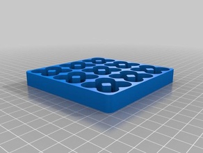 il mio personalizzati vassoio batteria aa 6x6 organizzazione su misura 3d print model - Mito3D