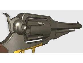 revolver 3d-drucken 123d gun Handfeuerwaffe hand Spielzeug-Gewehr 3d print model - Mito3D
