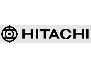 hitachi logo 3d baskı 3d print model - Mito3D