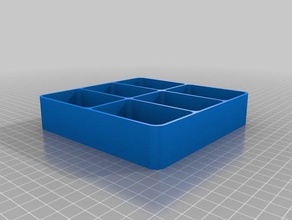 sturdy 140 x 30mm 6 tray organizer organization 140mm 3d print model - Mito3D