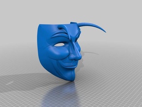 devil disguise costume anonymous 3d print model - Mito3D