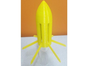 co2 roket monte edilmiş spor ve açık hava 12 g dikkat tehlike tehlikeli bir prototip tam olarak toplandı yazdırılabilir füze model harç hayır derleme gerekli mermi pvc boru 3d print model - Mito3D