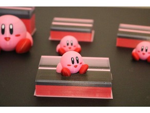 multi color kirby 4 colors video games character mmu material multi-color no support palette prusa i3 mk2 3d print model - Mito3D