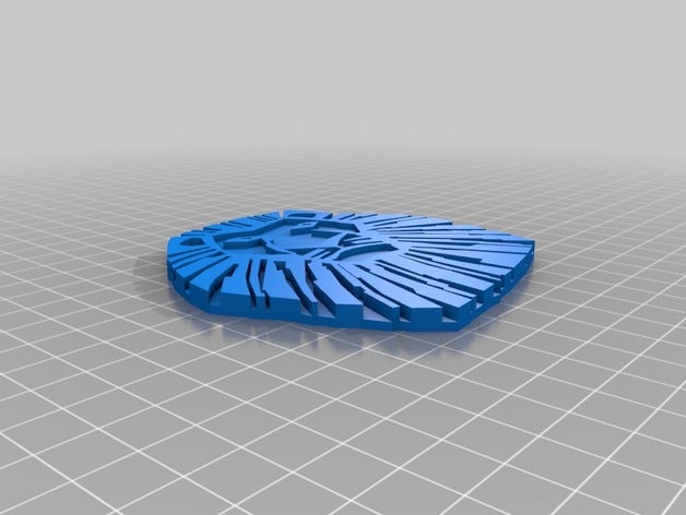 'aslan Kral' müzikal logosu 2d sanat aslan Kral 3D print model - Mito3D