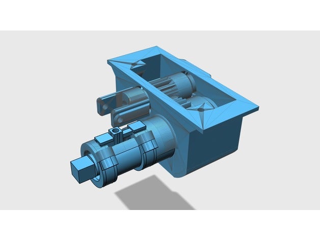 Imprimée en 3d rc camion v3 sélectionnable de verrouillage du centre diff moteur à l'avant r c véhicules radio contrôle radio-pilotée voiture rock crawler le 3D print model - Mito3D