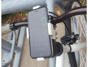 phone mount bike sport & outdoors biking iphone navigation 3d print model - Mito3D