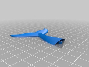 whale tail pendant jewelry 3d print model - Mito3D