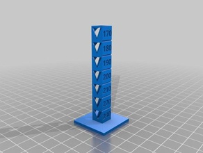 230-170 temp calibration tower 3d printing tests customized 3d print model - Mito3D