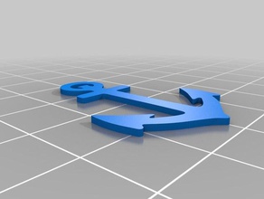 anchor pendant jewelry 3d print model - Mito3D