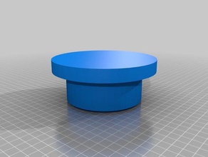 4 pulgadas de pvc tapa plana las piezas repuesto personalizado 3d print model - Mito3D