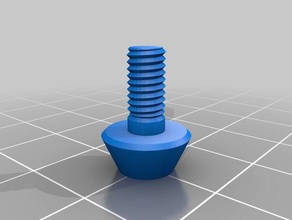 meu personalizados porca de trabalho m5 x 10 botão cúpula cabeça hex partes personalizado 3d print model - Mito3D