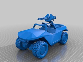 classic halo warthog sculptures cars games 1 2 3 odst reach model sci-fi science fiction scifi sci fi toy car unsc video game 3d print model - Mito3D